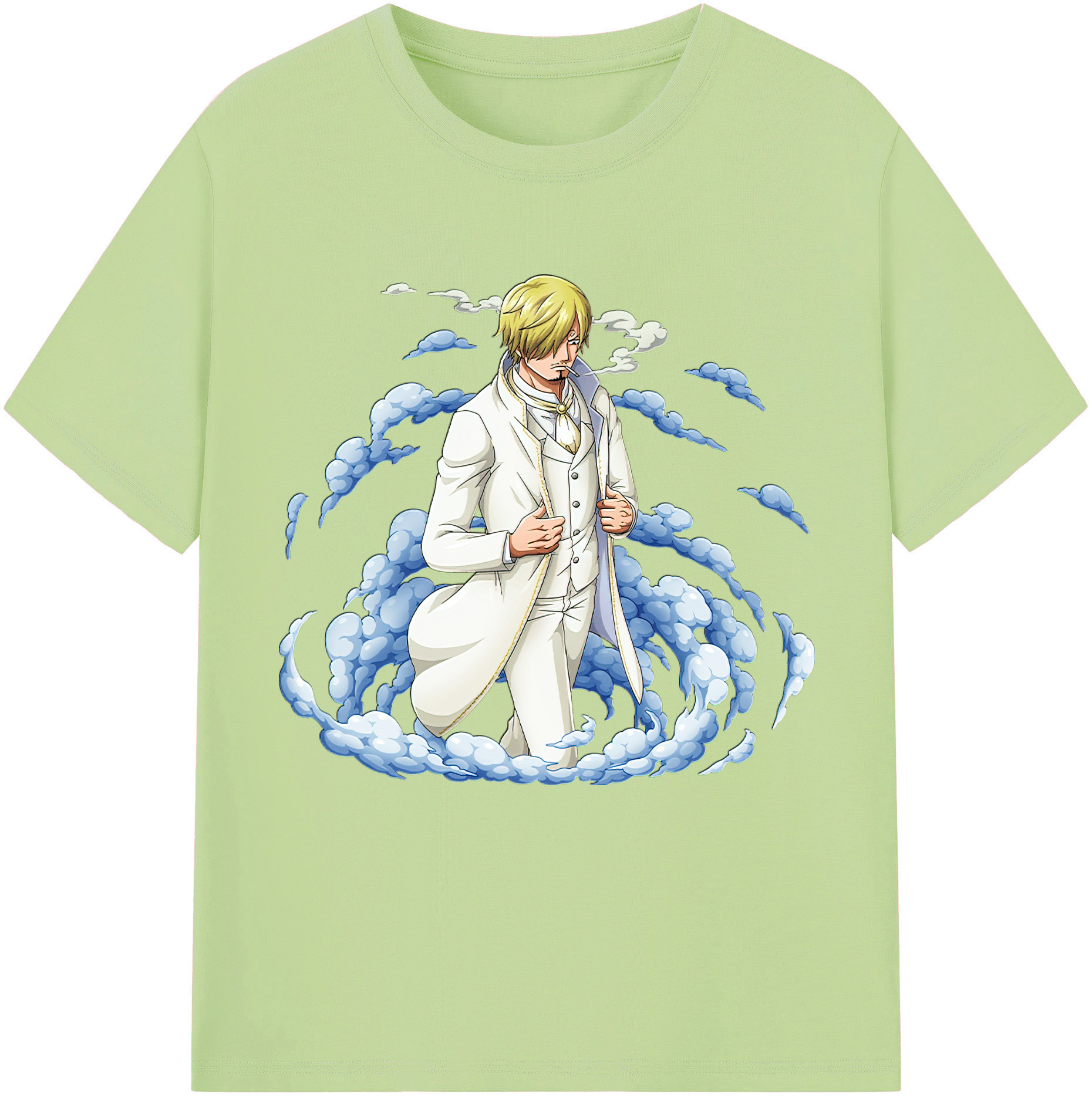ワンピース サンジ ONE PIECE Sanji 綿100％半袖Tシャツ（フロントプリント）